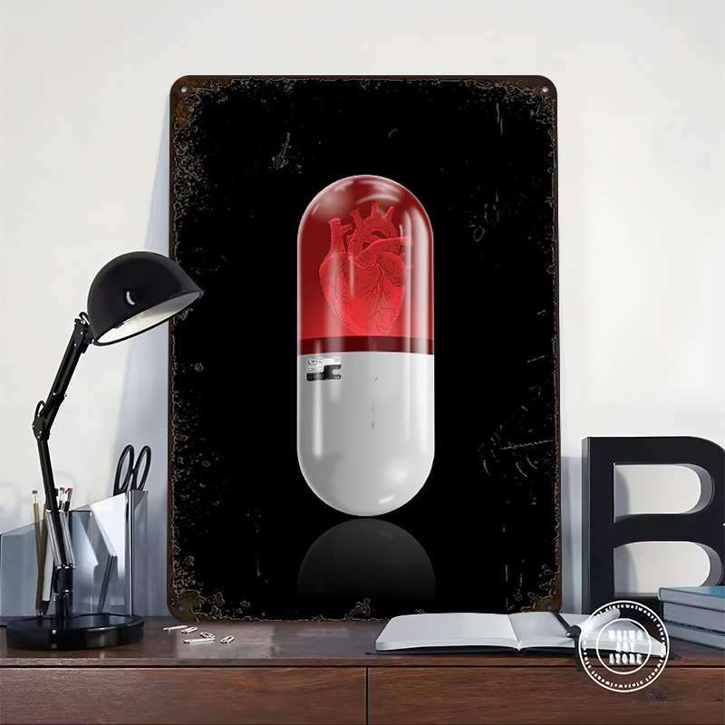 L Pill Poster Retro 3D Geprint - Gaming Accessories Gifts For Men recensie en prijs